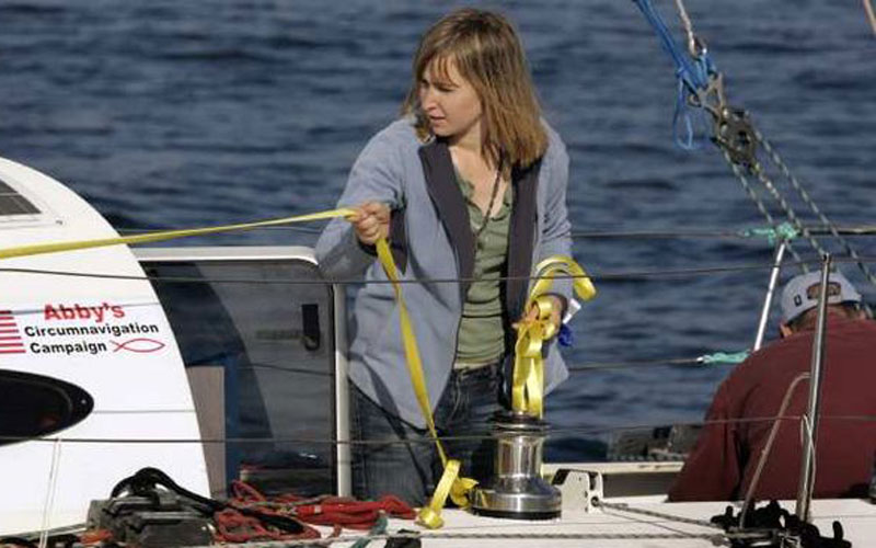 US teen sailor on world trip rescued from stricken yacht. (SUPPLIED)