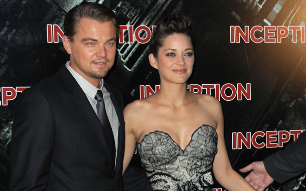 Marion Cotillard and Leonard DiCaprio attend the World film premiere for "Inception" at the Odeon Leicester Square. (GETTY IMAGES)