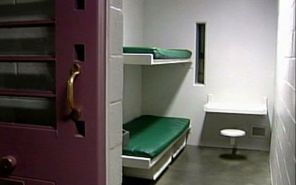 From video provided by KCBS-TV in Los Angeles shows the interior of a typical jail cell at the Century Regional Detention Facility in the Los Angeles suburb of Lynwood, Calif. (AP)