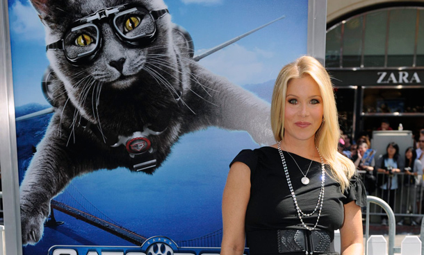 Cast member Christina Applegate attends the premiere of the film "Cats & Dogs, The Revenge of Kitty Galore" in Los Angeles. (REUTERS)