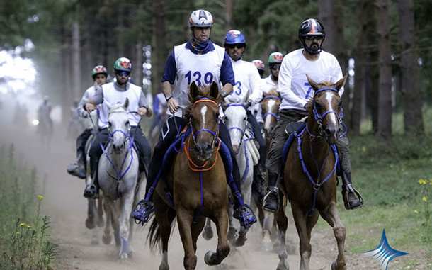 Sheikh Mohammed at the head of the field (SUPPLIED)