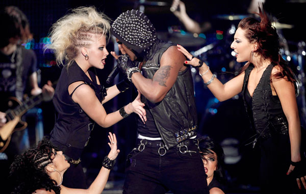Jason Derulo performs at the Teen Choice Awards on Sunday, August 8, 2010 in Universal City, California (AP)