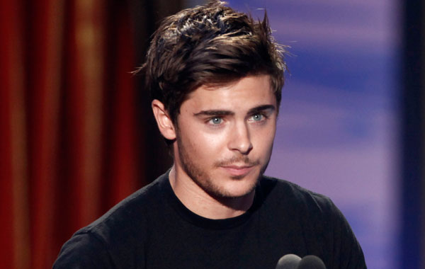Actor Zac Efron is seen at the Teen Choice Awards on Sunday, August 8 (AP)