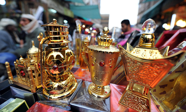 Traditional Ramadan lamps are displayed for sale at a street market in Sana’a, Yemen on the first day of the Muslim fasting month of Ramadan. Ramadan is the ninth month of the Islamic calendar, a month of fasting, in which participating Muslims refrain from eating, drinking and sexual activities from dawn until sunset. (EPA)