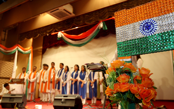 Celebration of the Independence Day of India in Dubai. (Xavier Wilson)