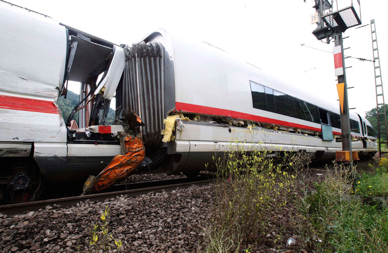 Train collides with truck in Germany Emirates247