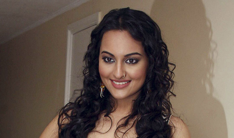 Indian Bollywood actress Sonakashi Sinha poses at a promotional event in Mumbai. (AFP)