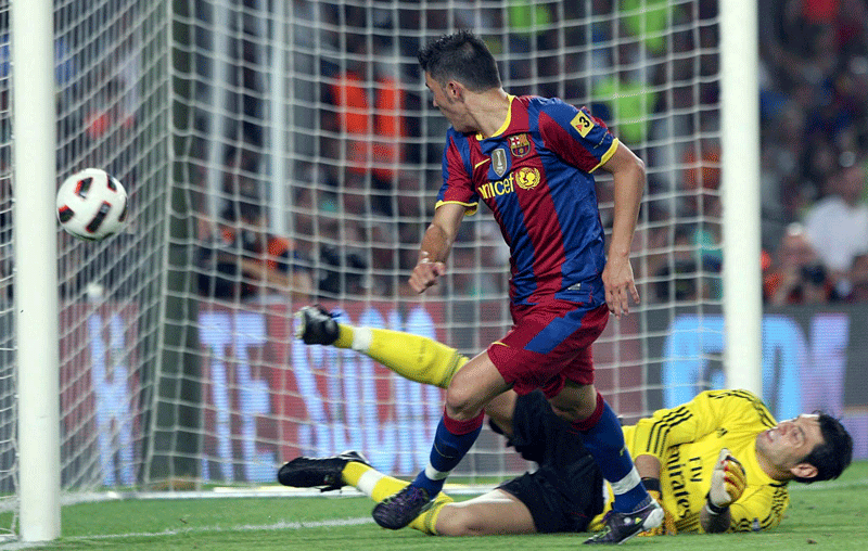 Villa scores first goal for Barca - Sports - FootBall - Emirates24|7