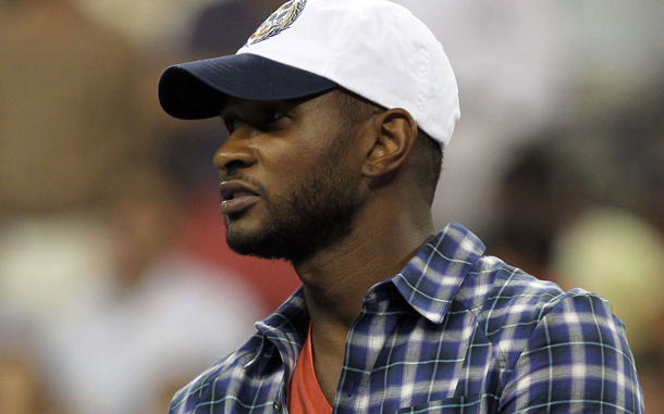 Singer Usher attends day three of the 2010 U.S. Open at the USTA Billie Jean King National Tennis Center in the Flushing neighborhood of the Queens borough of New York City. (AFP)