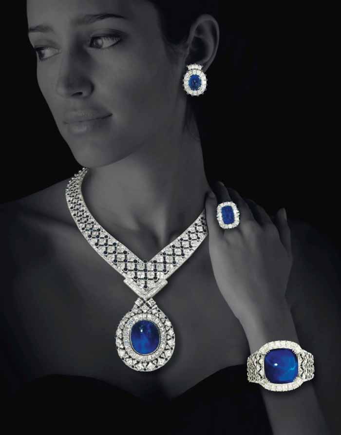 One of the highlights of Wednesday's sale was this diamond and sapphire set by Mouawad (SUPPLIED)