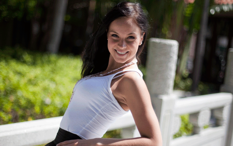 Contestant for the 60th Miss World, Miss Finland, Anne-Marie Nurminen poses for a photograph before leaving the hotel ready to go onstage for the televised final in Sanya, China's Hainan province. Contestants from over 120 Countries will take part in the beauty pageant. (EPA)