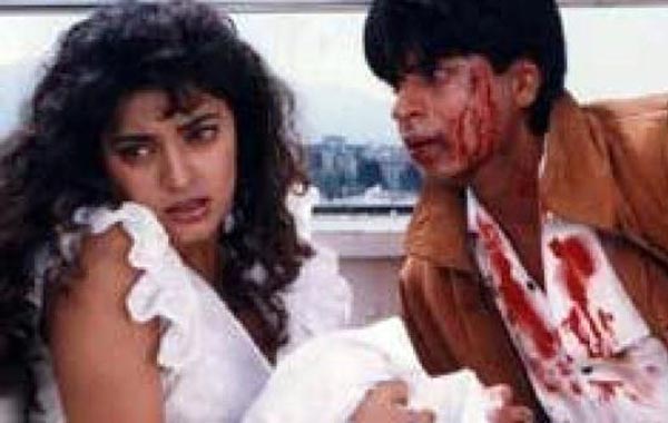 In 'Darr', Khan played an obsessed lover going to great lengths to get his girl (Juhi Chawla), who is already happily married. The 1993 production sparked a friendship that saw the pair produce films and buy a cricket team together (FILE)