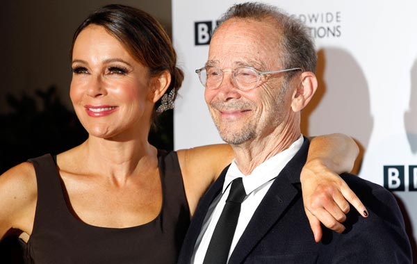Actress Jennifer Grey and her father Joel Grey arrive at the 200th Episode Celebration of ABC's 'Dancing with the Stars' in Hollywood, California. (REUTERS)