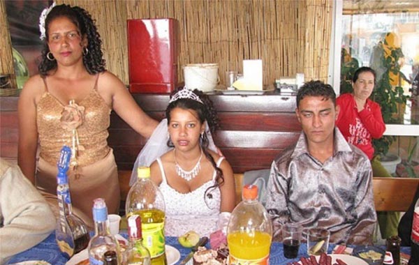 Kordeza Zhelyazkova,an eleven year old schoolgirl in Bulgaria is said to have probably become the world's youngest mother after she gave birth to a baby on her wedding day. (SUPPLIED)