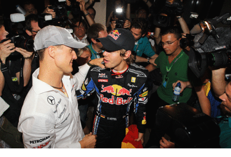 SLIDESHOW: Sebastian Vettel of Germany and Red Bull Racing basking in the glory of being crowned Formula One champion in Abu Dhabi. (PATRICK CASTILLO/AGENCIES)