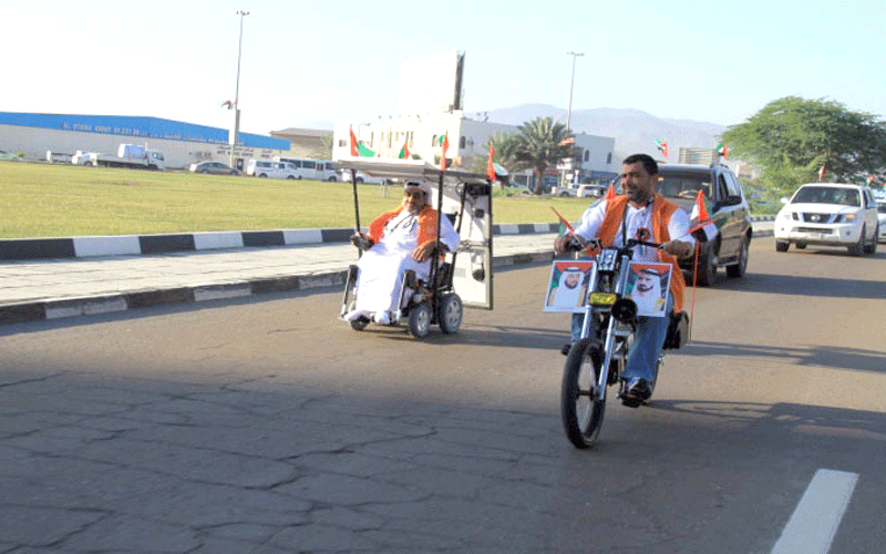 Haidar Taleb set off on Monday (22 November) on a journey that will take him across all seven emirates in a solar-powered wheelchair. Haidar, who built and designed the wheelchair himself, will travel more than 350km to promote innovation and renewable energy across the UAE in the run-up to the National Day. Starting in Fujairah, his 11-day journey will take him to schools, universities, police stations, and social centres for people with disabilities, before he finishes in Abu Dhabi's Corniche on December 2. (WAM)