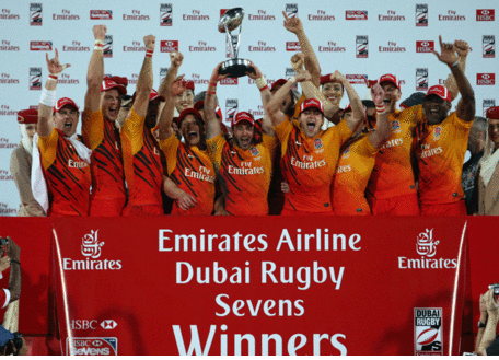 SLIDESHOW: England defeated Samoa in the final to win the Cup at the Emirates Airline Dubai Rugby Sevens tournament at The Sevens stadium on Saturday. (PATRICK CASTILLO)