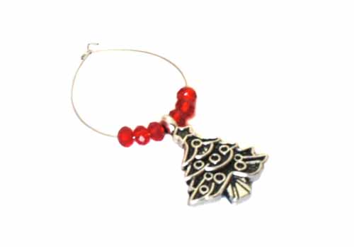 This pretty beverage glass charm, created by Garcia Winter, is ideal for a Christmas party and is the perfect way to help your guests identify their glasses. Available in a variety of coloured crystal beads and festive charms from Dh7 each. www.arte.ae