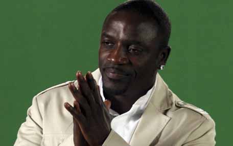 US singer Akon poses during a music video filming for the English-Hindi album 'One for the World' in Mumbai on December 8 (AFP)