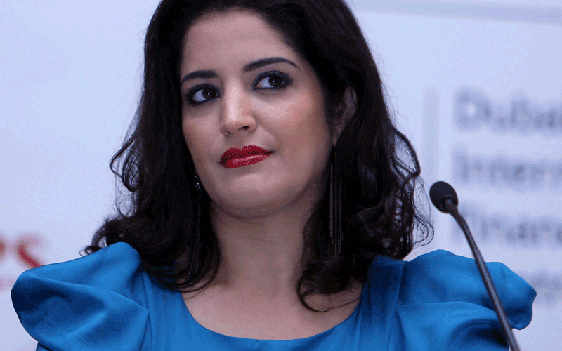 Actress Sanaa Muzian at a press conference for her film, 'Cairo Exit' during the 7th Dubai International Film Festival 2010 (Ashok Verma)