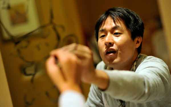 Animator Naoyoshi Shiotani during a portrait session at the 7th Annual Dubai International Film Festival held at the Madinat Jumeriah Complex on December 15 (Getty Images)