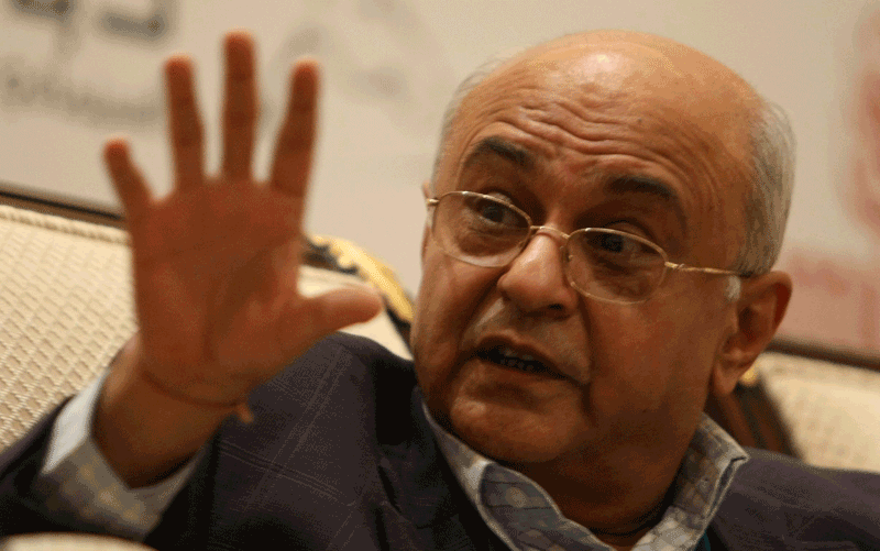 Indian producer Amit Khana gestures during a press conference at the Dubai International Film Festival. (Dennis B. Mallari)