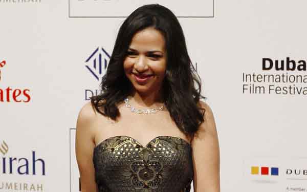 Egyptian actress Amy Samir Ghanem arrives for the red carpet closing ceremony of the 7th Dubai International Film Festival (REUTERS)