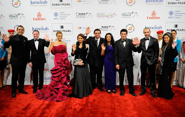 The Cast of "Six, Seven, Eight" attend the Closing Night Muhr Awards Ceremony during day eight of the 7th Annual Dubai International Film Festival held at the Madinat Jumeriah Complex. (GETTY)