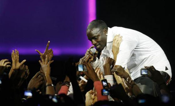 A file picture of Akon performing at a concert. (REUTERS)