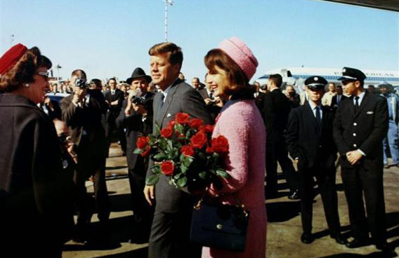 President John F. Kennedy and first lady Jacqueline Bouvier Kennedy arrive at Love Field in Dallas, November 22, 1963. (REUTERS)