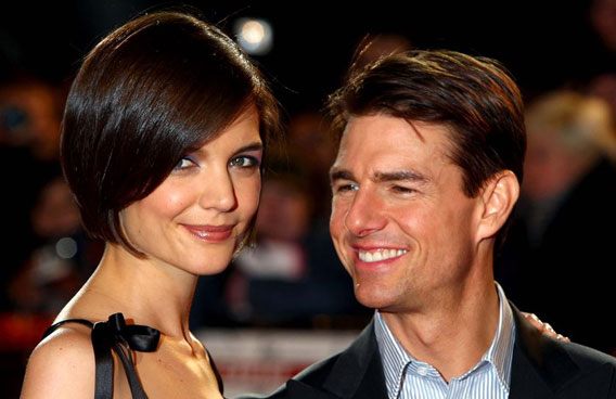 Katie Holmes and Tom Cruise (GETTY IMAGES)