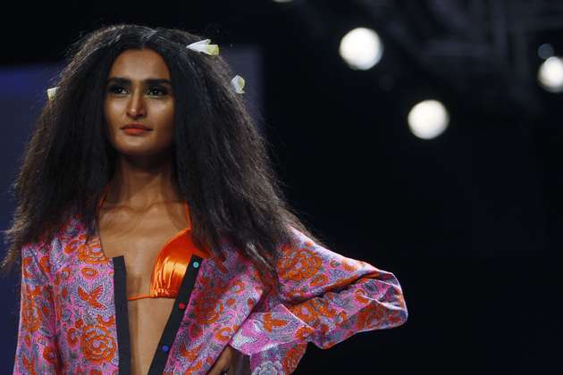 Bikini cover-ups were plenty at designer Anupama Dayal's spring/summer collection. The jewel tones of each of her ensembles would only enhance the summer tan. (AP)