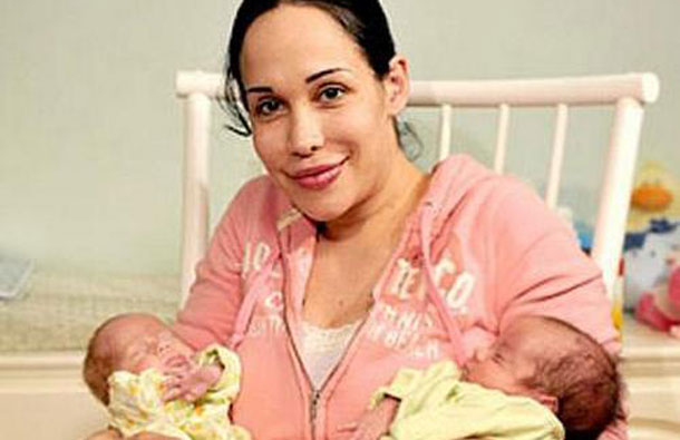 Nadya Denise Doud-Suleman Gutierrez aka Octomom gave birth to 8 children from a single birth. She gave birth to octuplets in January 2009, drawing the media attention. (AGENCIES)