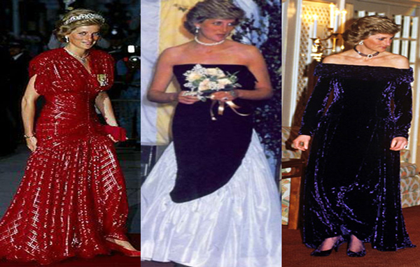 Diana's favourite colour was red, but nobody could do blue like she did. Each dress was a red-carpet-worthy knockout and we especially like the timeless quality of the single shoulder dress on the left. That's the dress Kate Middleton will have to beat. (AGENCIES)
