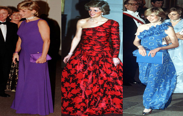 Diana showed us how to party like a princess in couture cocktail dresses from Versace and Christian Lacroix. Her standout dress was an enviable LBD from Christina Stambolian. (AGENCIES)