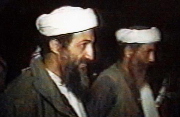 This undated, uncredited photo, said to show Saudi exile Osama Bin Laden (L) and a man identified as Mohammad Atef, was released by the United States Attorney's office in New York November 4, 1998. (REUTERS)