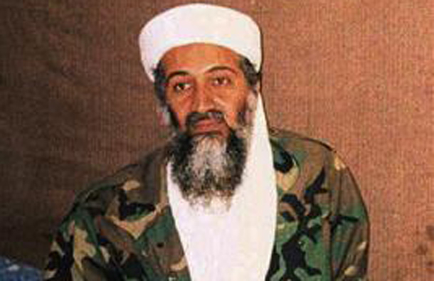 Osama bin Laden sits during an interview with Pakistani journalist Hamid Mir (not pictured) in an image supplied by the respected Dawn newspaper November 10, 2001. (REUTERS)