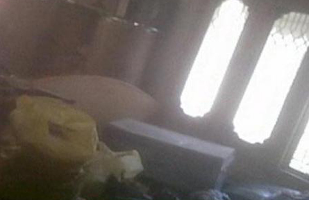 A frame grab obtained from the interior in the mansion where Osama Bin Laden was killed. (REUTERS)