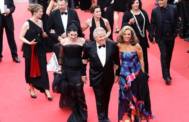 Denise Rich (R) and Massimo Gargia attend the Opening Ceremony at the Palais des Festivals during the 64th Cannes Film Festival on May 11, 2011 in Cannes, France. (GETTY/GALLO)