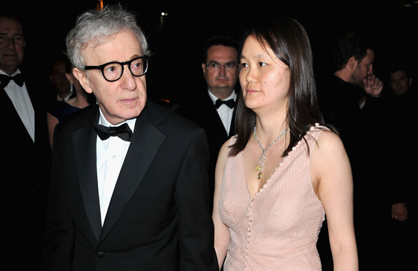 Director Woody Allen and wife Soon-Yi Previn attend the opening night dinner during the 64th Annual Cannes Film Festival at Palais des Festivals on May 11, 2011 in Cannes, France. (GETTY/GALLO)