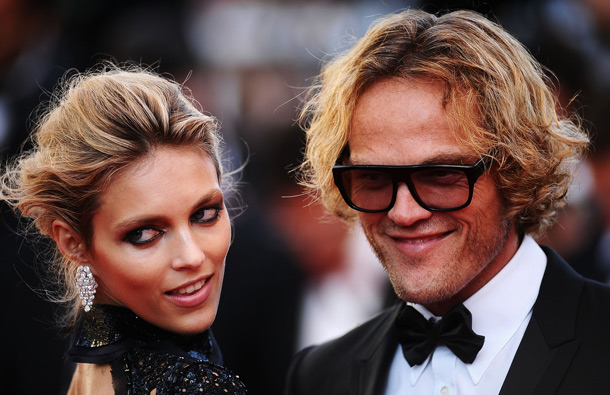 Anja Rubik (L) and Peter Dundas attends the "This Must Be The Place" premiere during the 64th Annual Cannes Film Festival at Palais des Festivals in Cannes, France. (GETTY/GALLO)