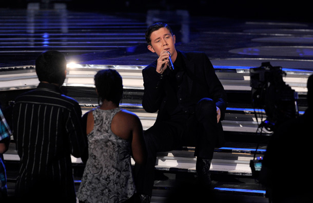 Scotty McCreery performs at the "American Idol" finale, in Los Angeles. (AP)