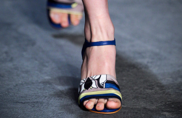 A model wears a creation by Patachou during the Fashion Rio Summer 2012 collection in Rio de Janeiro, Brazil. (AP)