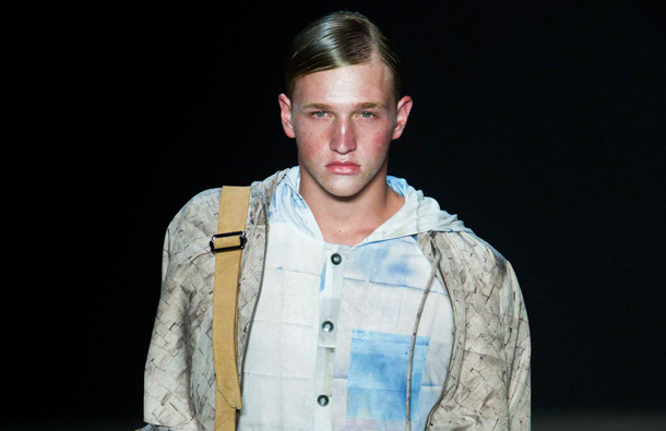 A model wears a creation by Oestudio during the Fashion Rio Summer 2012 collection in Rio de Janeiro, Brazil. (AP)