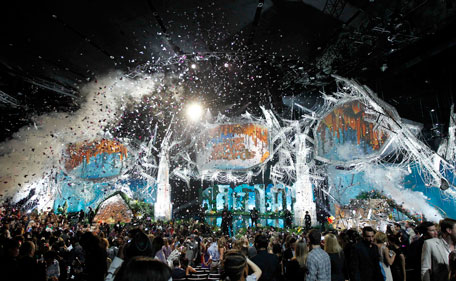 A general view of atmosphere is seen at the end of the MTV Movie Awards on Sunday, June 5, 2011, in Los Angeles. (AP)