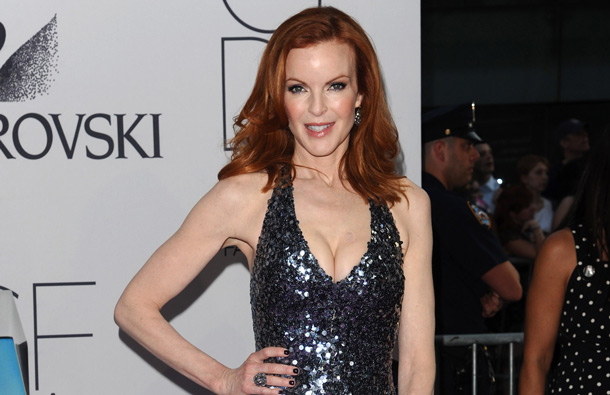 Actress Marcia Cross attends the 2011 CFDA Fashion Awards at Alice Tully Hall in New York. (AP)