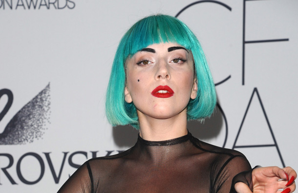Singer Lady Gaga attends the 2011 CFDA Fashion Awards at Alice Tully Hall in New York. (AP)