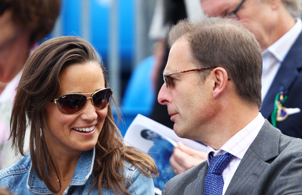Pippa Middleton watches the Men's Singles third round match between Andy Roddick of the United States and Kevin Anderson of South Africa on day four of the AEGON Championships at Queens Club in London, England. (GETTY/GALLO)