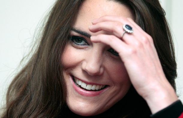 Kate Middleton during a visit to the University of St Andrews on February 25 2011 in St. Andrews, Scotland. (GETTY/GALLO)