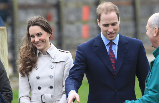Kate Middleton and Prince William visit Greenmount Agricultural College on March 8, 2011 in Belfast, Northern Ireland. (GETTY/GALLO)